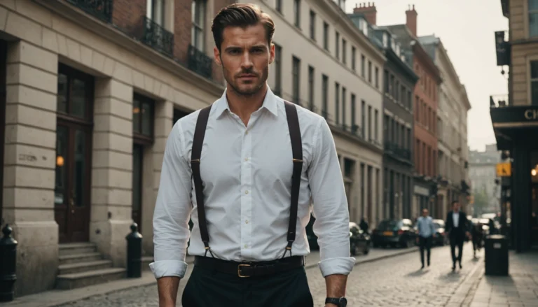 look avec bretelles homme