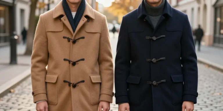 duffle coat en laine homme