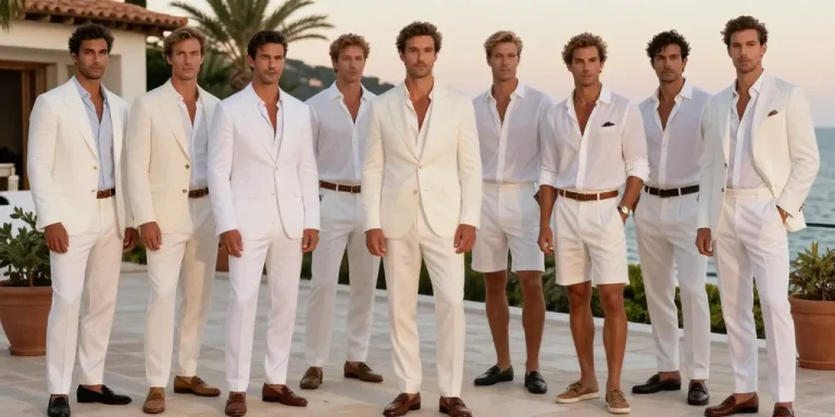 tenue soiree blanche homme