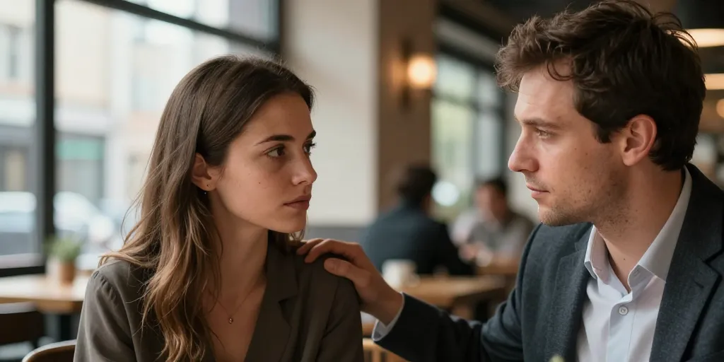 toucher l'épaule d'une femme signification