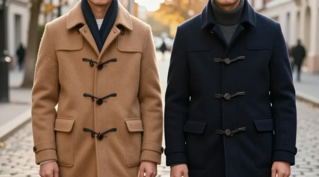 duffle coat en laine homme