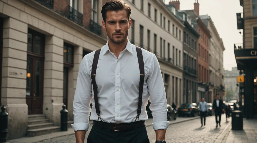 look avec bretelles homme