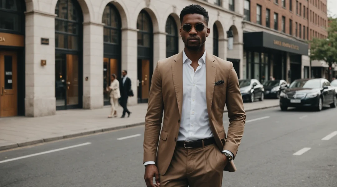 pantalon à plis homme