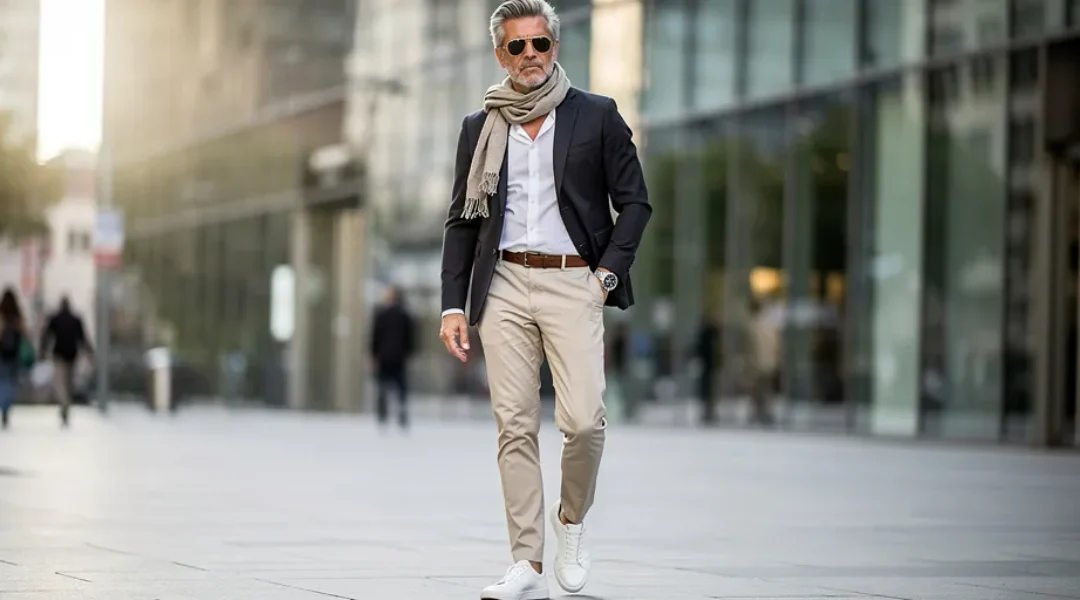 look homme 50 ans sport chic