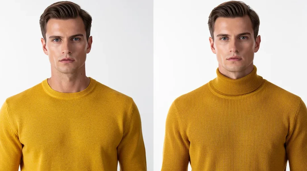 pull jaune moutarde homme